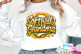 Softball Grandma Airbrushed | PNG File