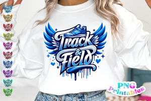 Track and Field Mom Airbrushed | PNG File