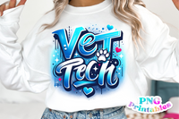 Vet Tech Airbrushed | PNG File