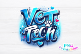 Vet Tech Airbrushed | PNG File