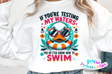 Test My Waters | Funny PNG Print File