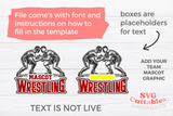 Wrestling Template 0041 | SVG Cut File