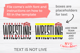 Wrestling Template 0044 | SVG Cut File