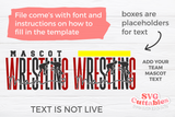 Wrestling Template 0047 | SVG Cut File