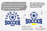 Soccer Template 0048 | SVG Cut File