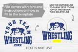 Wrestling Template 0048 | SVG Cut File