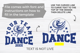 Dance Template 0049 | SVG Cut File