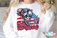 Chill The Fourth Out | Fourth of July | PNG Sublimation File