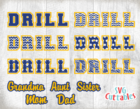Drill Template 0010 | SVG Cut File