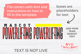 Powerlifting Template 004 | SVG Cut File