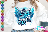 Track and Field Mom Airbrushed | PNG File