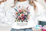 Trust In The Lord | Christian PNG Sublimation File
