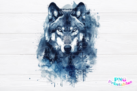 Watercolor Wolf | PNG File