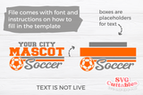 Soccer Template 0050 | SVG Cut File