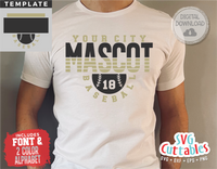 Baseball Template 0057 | SVG Cut File