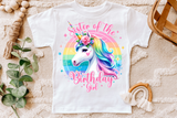 Unicorn Birthday Girl Family | PNG Print File