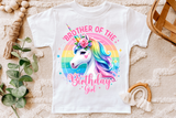 Unicorn Birthday Girl Family | PNG Print File