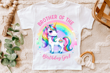 Unicorn Birthday Girl Family | PNG Print File