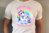 Unicorn Birthday Girl Family | PNG Print File