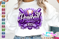 Baseball Airbrushed | PNG Sublimation File