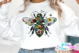 Floral Bee | PNG Sublimation File