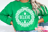Believe Wreath | Christmas Cut File
