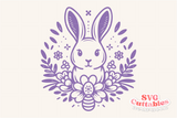 Floral Easter Bunny | Easter Cut File