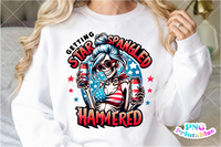 Star Spangled Hammered | Fourth of July | PNG Sublimation File