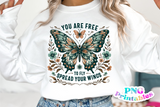 You Are Free To Fly | Cottagecore PNG Sublimation File