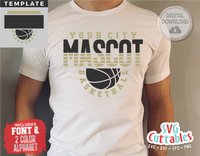 Basketball Template 0061 | SVG Cut File