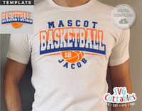 Basketball Template 0062 | SVG Cut File