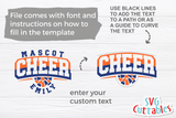 Cheer Template 0063 | SVG Cut File
