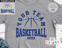 Basketball Template 0064 | SVG Cut File