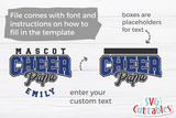 Cheer Template 0064 | SVG Cut File