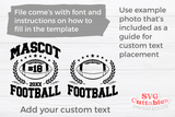 Football Template 0064 | SVG Cut File