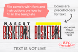 Basketball Template 0065 | SVG Cut File