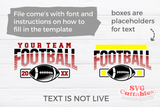 Football Template 0065 | SVG Cut File