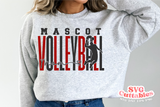 Volleyball Template 0065 | SVG Cut File