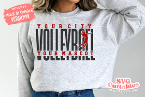 Volleyball Template 0066 | SVG Cut File