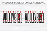 Volleyball Template 0066 | SVG Cut File