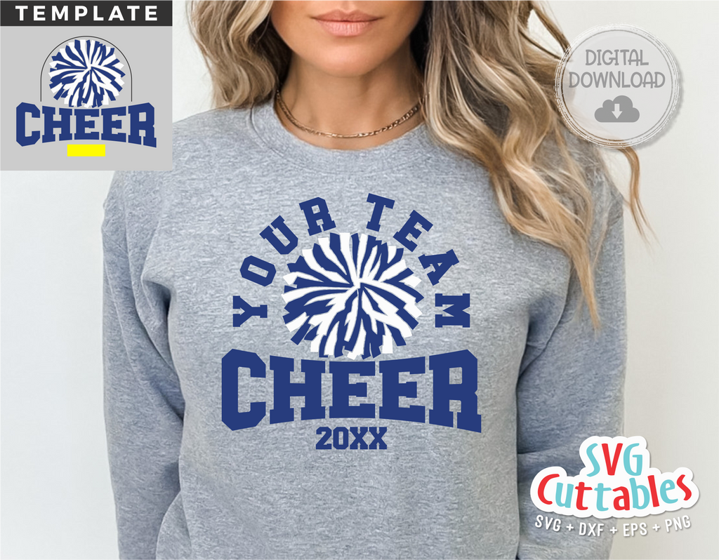 Cheer Template 0067 | SVG Cut File