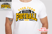 Football Template 0068 | SVG Cut File