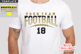 Football Template 0069 | SVG Cut File