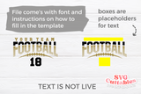 Football Template 0069 | SVG Cut File