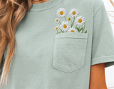 Faux Embroidery Daisies | PNG Sublimation File