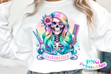 Hairdresser Skeleton | PNG Sublimation File