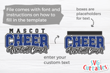 Cheer Template 0070 | SVG Cut File