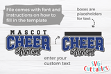 Cheer Template 0071 | SVG Cut File