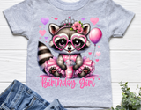 Raccoon Birthday | PNG Print File