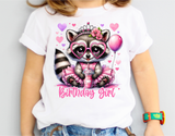 Raccoon Birthday | PNG Print File